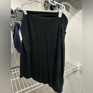 Black maternity pencil skirt